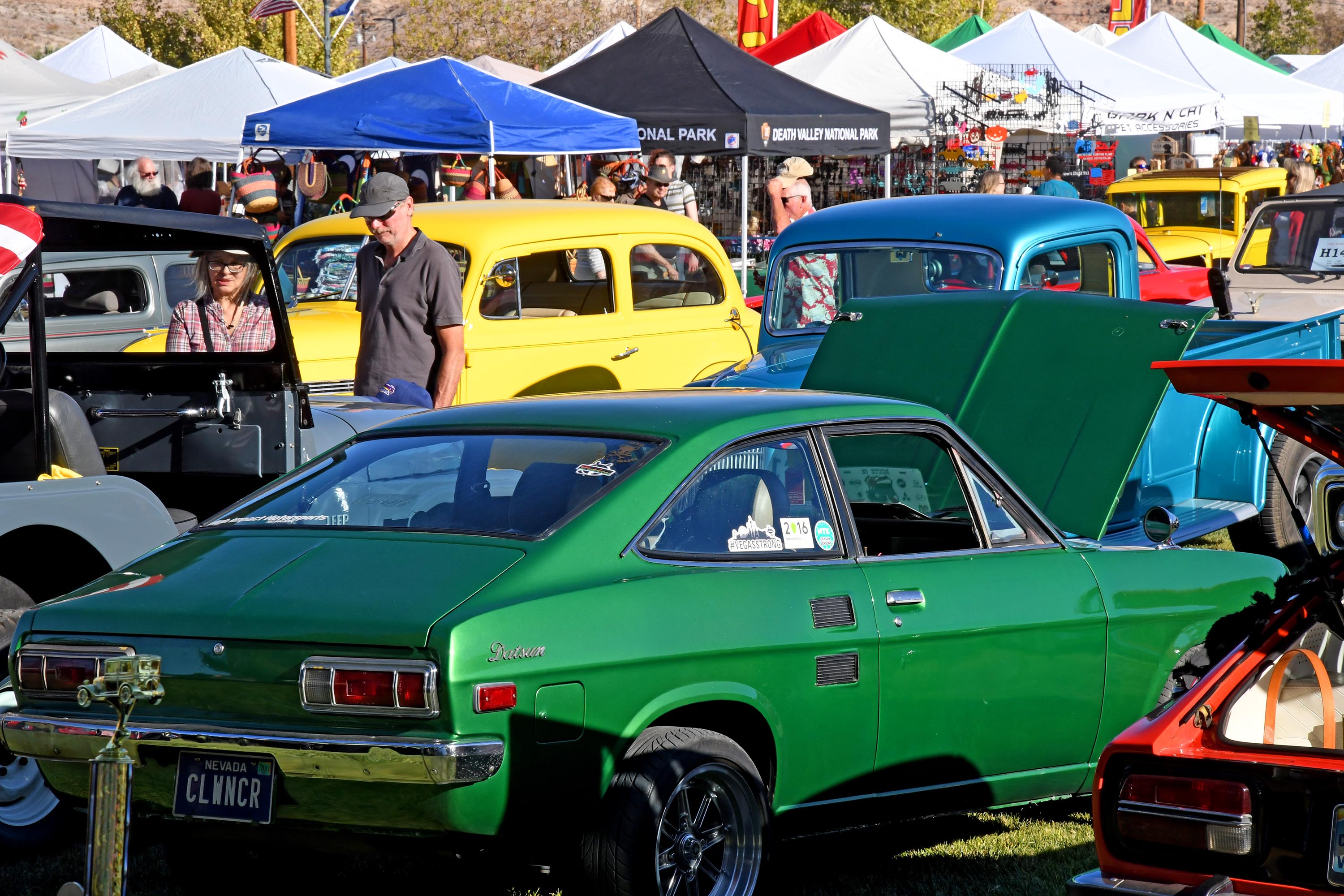 Classic car show at Beatty Days